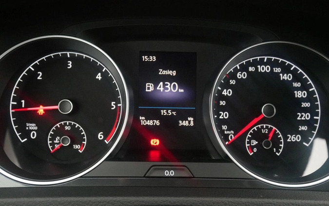 Volkswagen Golf cena 54899 przebieg: 104870, rok produkcji 2019 z Warszawa małe 137
